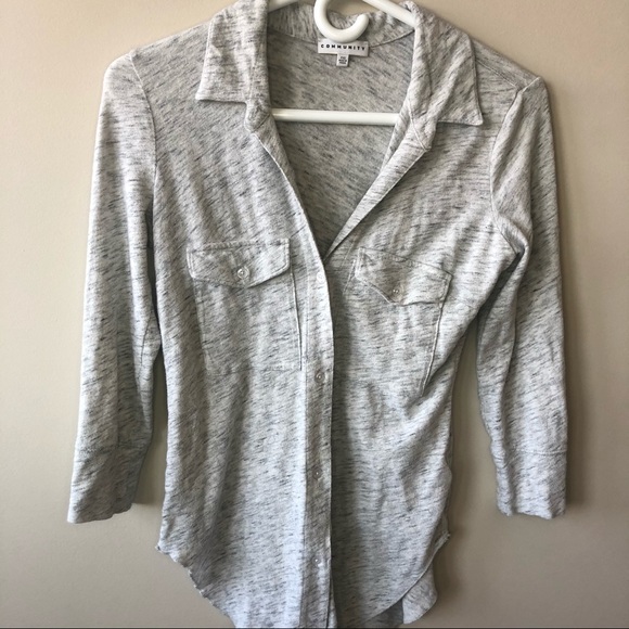 Aritzia Community Button Down Top - Picture 4 of 6